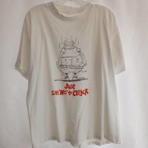Vintage, Single Stitch Just Say No To Crack Shirt Unknown Size See Measurements